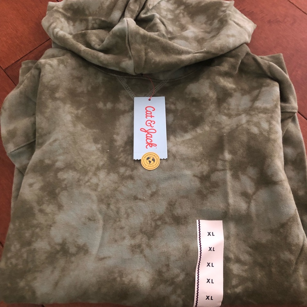 Cat and Jack Dark Green Hoodie